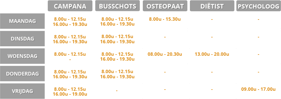 uurrooster